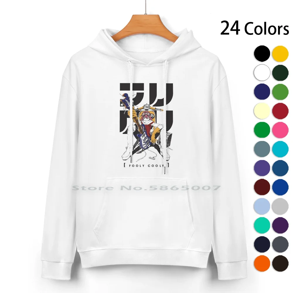 Flcl-Fooly Cooly Pure Cotton Толстовка с капюшоном Свитер 24 цвета Flcl Fooly Cooly Манга Аниме Япония 100% хлопок толстовка с капюшоном