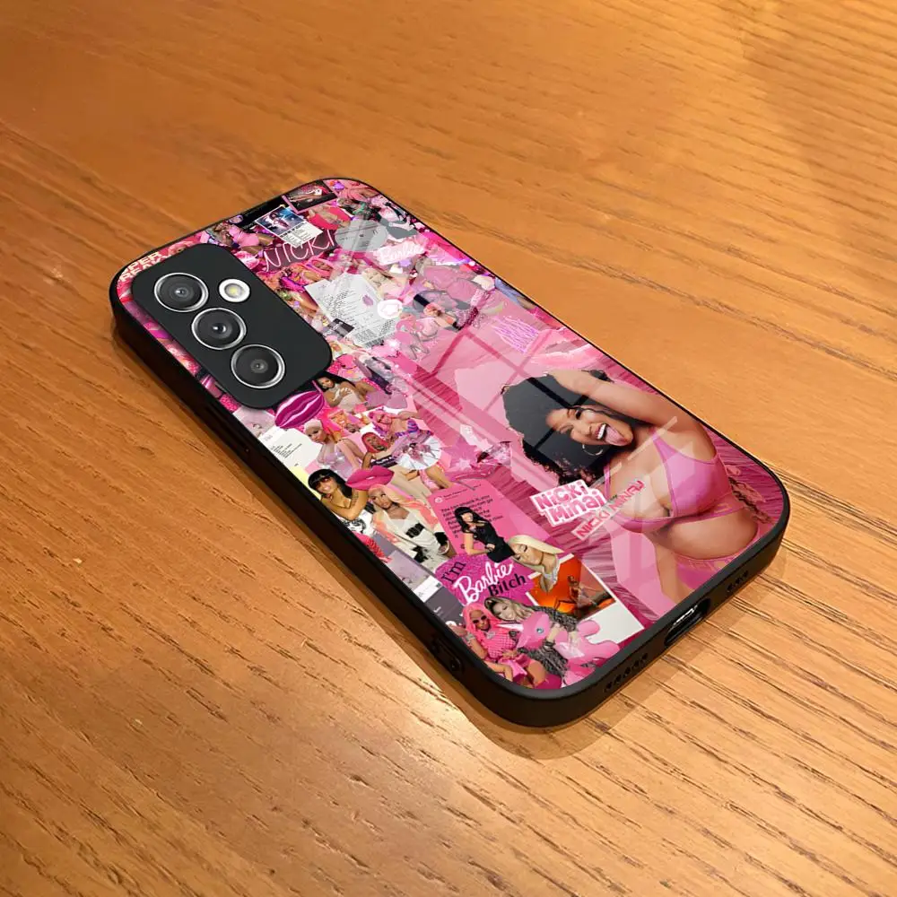 Nicki Minaj Печатный чехол для телефона для Samsung A34 A52 A54 A21 A71 A20 A31 A12 A51 A40 A32 A72 A30 A14 Крышка из закаленного стекла