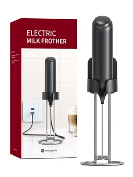 1 шт. USB Перезаряжаемый ручной взбиватель яиц Электрический вспениватель молока Пенообразователь Миксер Кофе Напиток Вспенивание Палочка Пенообразователь  5