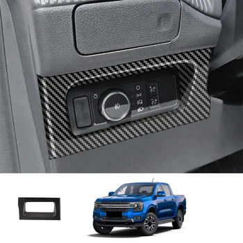 1 шт. Автомобильная крышка переключателя фар Отделка панели ABS Автомобильные аксессуары для Ford Ranger 2023+  5