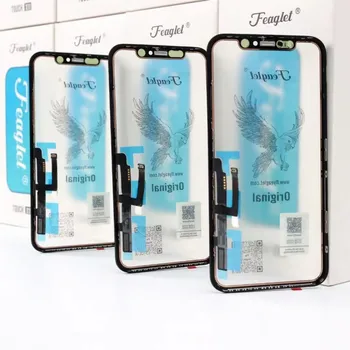 10 шт. Feagle для iPhone X Xs Max 11 12 Pro 11Pro Max Xr Оригинальное сенсорное стекло с внешней панелью OCA Screen Digitizer  10
