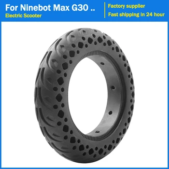 10x2.5 Передняя / задняя сплошная шина для электрического скутера Ninebot Max G30 10-дюймовый самокат Взрывозащищенные резиновые сменные шины  5