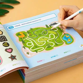 2-6 лет ребенок изучает книгу головоломок сложение и вычитание упражнение мышление обучение раннему образованию головоломка с картинками  5