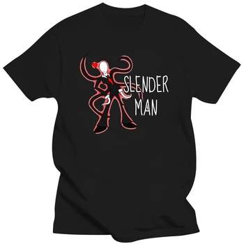 2019 Летняя мода Повседневная мужская футболка с о-образным вырезом SlenderMan Love Cool Hip Heart Мужская женская хлопковая футболка Футболка Футболка  5