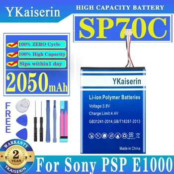 2050 мАч Батарея SP70C для Sony PSP E1000 E1002 E1004 E1008, беспроводная гарнитура Pulse 7.1  10