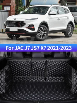 3D PU для JAC J7 JS7 X7 2021-2023 PU Коврик для багажника автомобиля Кожаные водонепроницаемые автомобильные аксессуары, полностью окруженные оригинальной фабрикой  5