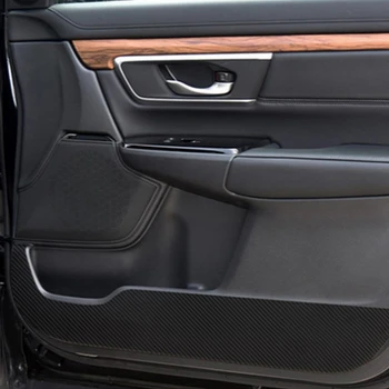 4 шт./компл., черный, крутой дизайн, межкомнатная дверь, защита от удара, наклейка, защитный протектор, автомобильный стайлинг, подходит для Honda CRV 2017-2019  10