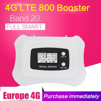 4G LTE 800 МГц B20 Усилитель сигнала сотового телефона LTE Сотовый усилитель ЖК-дисплей 70 дБ Усиление N Тип Мобильный телефон Ретранслятор  10
