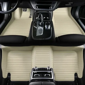 5D Полосатые индивидуальные автомобильные коврики для Audi Q7 4 места 5 мест 2006-2015 2016-2019 Аксессуары для интерьера Ковры  5