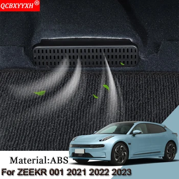 ABS Автомобильный стайлинг для ZEEKR 001 2021 2022 2023 Автомобильный воздуховод под крышкой сиденья Защитные наклейки Автомобильные аксессуары  5