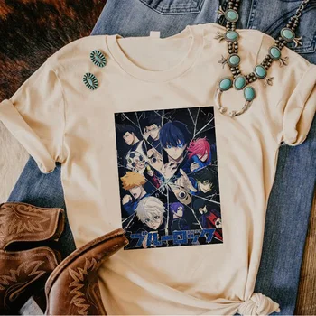 Blue Lock футболки женские графические смешные аниме топ девушка 2000-х годов дизайнерская одежда  5