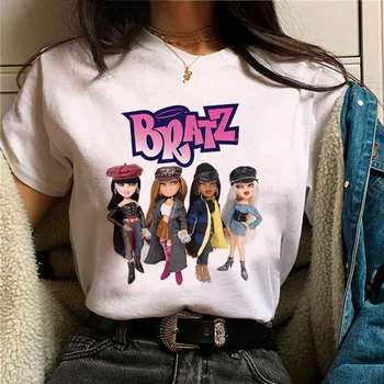 Bratz футболка женские смешные футболки женская уличная одежда  5