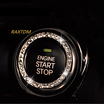 Crystal Кольцо для ключей от зажигания двигателя двигателя для VW Jetta MK7 Passat B8 Tiguan Touran Magotan  10