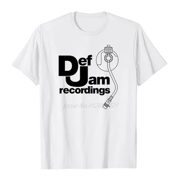 Def Jam Recordings графические футболки Музыка Мужская мода футболки с коротким рукавом симпатичные футболки оверсайз Summer Harajuku Streetwear  5
