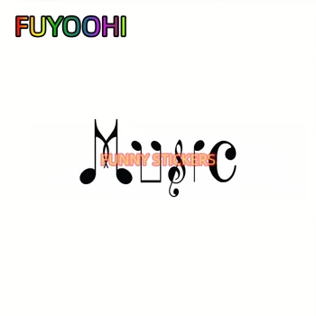 FUYOOHI CCI Ideas Музыка из музыкальных нот Виниловая наклейка|Автомобили Грузовики Стены Ноутбук  5