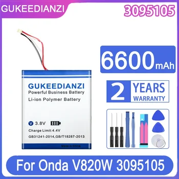 GUKEEDIANZI Сменный аккумулятор 6600 мАч для аккумуляторов Onda V820W 3095105 ноутбуков  10