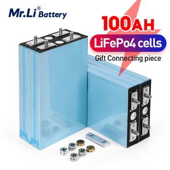 Mr.Li Батарея LiFePO4 3,2 В 100 Ач Литий-железо-фосфатные элементы 12 В 24 В 48 В 100 Ач Батареи для солнечных электромобилей Пакет для автофургонов ЕС США TAX FREE  10