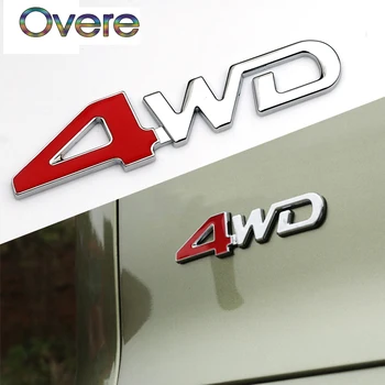 Overe 1PC Авто 3D Металлическая наклейка 4WD 4X4 для Ford Focus 2 3 Fiesta Mondeo MK4 Ranger Toyota Corolla chr RAV4 yaris  10