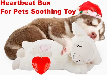 Pets Успокаивающая игрушка Heartbeat Dog Toy для щенка - с более теплым пакетом Separation Anxiety Toys для домашних животных Мягкая игрушка для сна  5