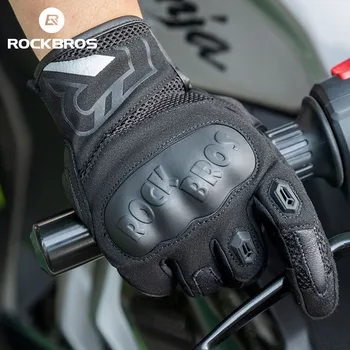 ROCKBROS Велосипедные перчатки Лето Осень Дышащий мотоцикл Ударопрочный Велоспорт Сенсорный экран   10