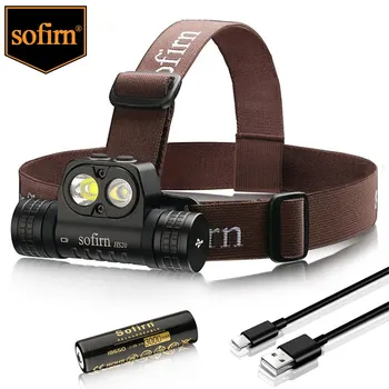 Sofirn HS20 USB C Перезаряжаемый светодиодный фонарь 18650 Мощный 2700 лм Прожектор Прожектор Индикатор с двойным переключателем  10