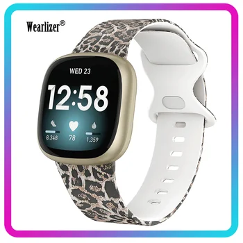 Wearlizer Силиконовый ремешок для часов Fitbit Versa 3 Женские сменные ремешки для часов Браслет Аксессуары для смарт-ремешков для часов Размер S / L  10
