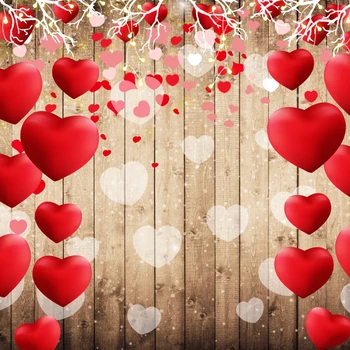 Yeele День святого Валентина Фотозвонок Красный Любовь Сердце Свет Боке Фотография Фон Фотографические Фоны Для Фотостудии  10