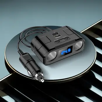 Автомобильное зарядное устройство для прикуривателя Портативное пыленепроницаемое автомобильное зарядное устройство 12 В Быстрая зарядка Долговечный для Motocar Marine Auto Replacement  5