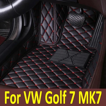 Автомобильные коврики для Volkswagen VW Golf 7 MK7 2020 2019 2018 2017 2016 2015 2014 2013 Авто Стайлинг Защитные Чехлы Ковры  5