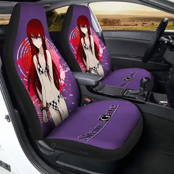 Аниме Waifu Girl Kurisu Makise Автомобильные чехлы на сиденья Steins; Автомобильные аксессуары Gate Anime, универсальный защитный чехол для переднего сиденья  5