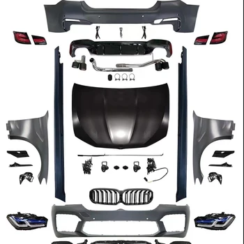 Бампер автомобиля PP Пластиковый полный обвес с фарой F10 11-18 обновление до 22+ M5 для 5-SERIES  5