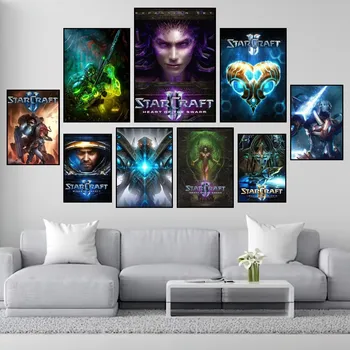 Видео G-Game S-StarCraft Плакат Печать Настенная роспись Спальня Гостиная Украшение офиса Дом  4