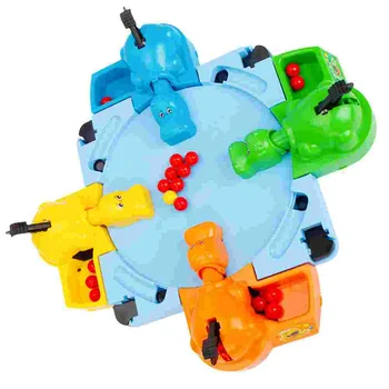 Детская интерактивная игрушка Гиппопотам, глотающая шарики, Развивающие игрушки Ранняя головоломка  4
