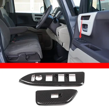 Для 2017-2021 Honda N-BOX JF3 JF4 ABS Стеклянная подъемная рама Декоративная полоса Наклейка Аксессуары для защиты автомобиля  5