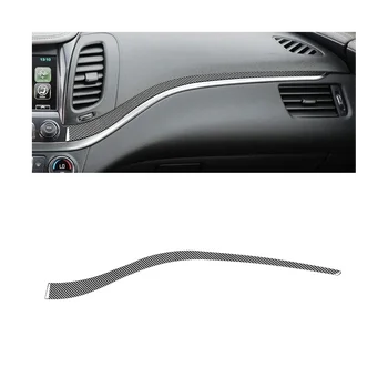 Для Chevy Impala 2014-2020 Мягкий углеродный волокно Автомобиль Co-Pilot Приборная панель Отделка Крышка Отделка Наклейка Аксессуары  5