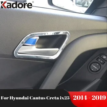 Для Hyundai Cantus Creta ix25 2014-2016 2017 2018 2019 Матовый автомобиль Внутри внутренней дверной ручки Крышка чаши Отделка интерьера Аксессуары  5