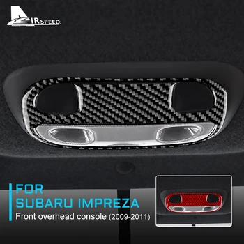 для Subaru Impreza 2009-2011 Настоящая мягкая наклейка из углеродного волокна Автомобильная передняя консоль Лампа для чтения Крышка рамки Аксессуар для внутренней отделки  5