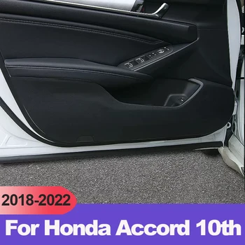 кожаный коврик для дверей автомобиля для Honda Accord 2018 2019 2020 2021 2022 коврик X 10-го поколения интерьер спортивные аксессуары авто  5