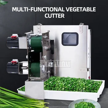 Коммерческая машина для измельчения овощей Автоматическая машина для резки лука-порея Машина для обработки луковых ростков чеснока  5