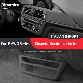 Крышка для BMW 3 4 серии F30 F32 F34 F36 2013-2019 Автомобильная центральная консоль Панель переключения передач Наклейка Аксессуары-Италия Супер замша  5