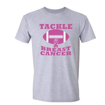 Лента для повышения осведомленности о раке молочной железы, мужская футболка унисекс - Под заказ  3