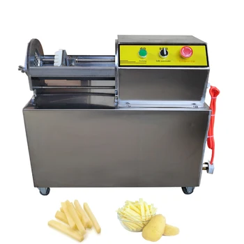  Машина для резки овощей Коммерческий измельчитель картофеля из редиса Многофункциональная электрическая машина для нарезки картофеля фри  5