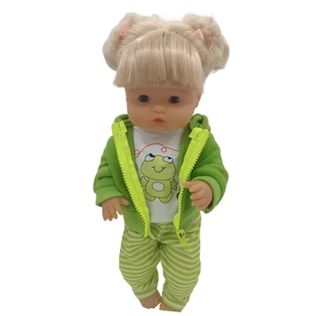 милый костюм лягушки для 38-40 см кукла Nenuco 17-дюймовые куклы наряды для новорожденных кукол аксессуары для 13-дюймовых кукол Reborn Подарок на день рождения  5