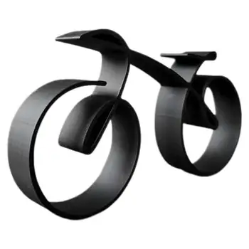  Минималистичный велосипед Проволочная скульптура Каркасный стиль Велосипедный декор Акрил Стильный Домашний Декор Прочный Велосипед Настенный Декор Для Стены  5