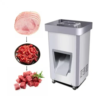 Многофункциональная машина для нарезки свежего мяса, коммерческий автоматический измельчитель курицы и говядины  5