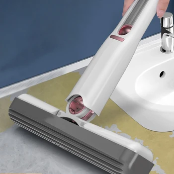 Многофункциональный настольный ленивый мини-швабра Ручная моющаяся губка Впитывающая Ванная комната Туалет Кухня Инструменты для работы по дому  5
