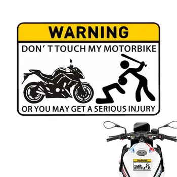 Мотоцикл Предупреждение о прикосновении Мотоцикл Наклейки из ПВХ Наклейки без прикосновения Мотоциклетные украшения для защиты для общественной парковки  10