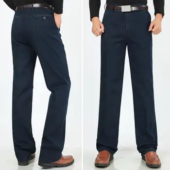 Мужские джинсы Джинсы с высокой талией Мужские джинсы Цветные джинсы Мужские джинсы с высокой талией и широкими штанинами Формальные брюки делового стиля  10