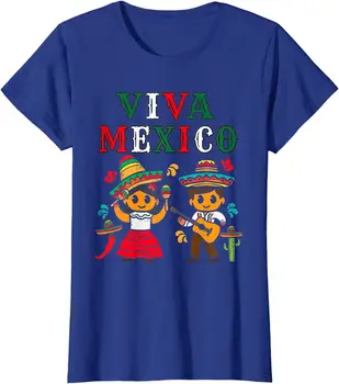Независимость Мексики Viva Мексика Мальчик Девочка Guita Подарок Женская футболка с круглым вырезом с длинными рукавами  5