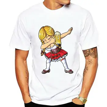 Новые футболки унисекс с коротким рукавом Dabbing German Girl Shirt Oktoberfest Women Dirndl Beer T-Shirt S 2Xl Graphic Футболка  5